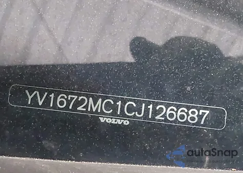 2012 Volvo C70 T5/T5 Platinum/T5 Premier Plus z USA, uszkodzony, nr VIN YV1672MC1CJ126687